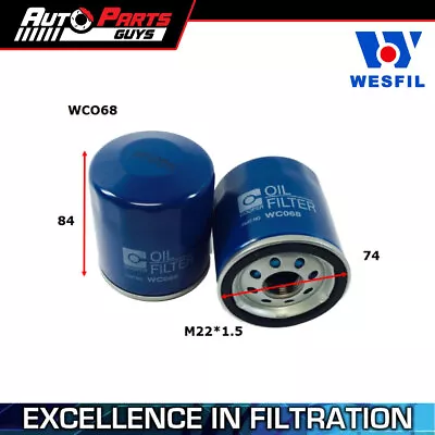 Wesfil Oil Filter Z663 Fits Holden Commodore SS 6.0L 2006 - 2017 • $20.99