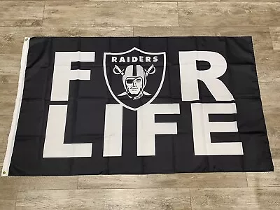 LOS ANGELES Las Vegas OAKLAND RAIDERS 3X5 Oakland NATION FLAG FOR LIFE!!! 2022 • $19.88