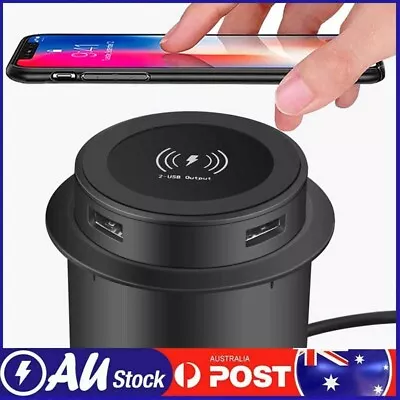 3 In 1 QI Fast Wireless Charger Pop-up Desktop Embedded Fast Wireless Charger AU • $23.39