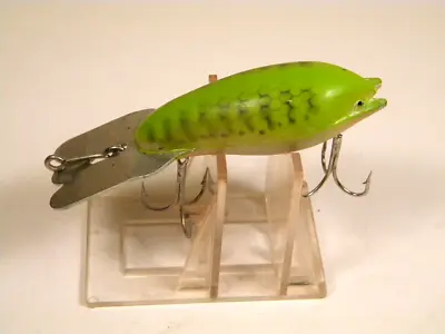 Vintage Arbogast Mud Bug Green Parrot 2 1/2  Rattle Crankbait Lure • $11.99