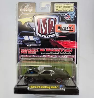 M2 Machines 1970 Ford Mustang Mach 1 Muscle Cars Release 2 Green 08-09 1/64 Case • $11.95