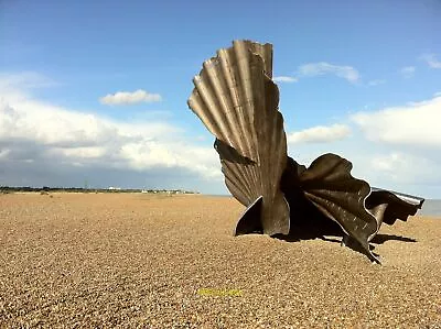 Photo 6x4 Memorial To Benjamin Britten Scallop (2003) By Maggi Hambling C2013 • £2