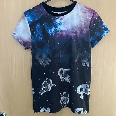 £1.99 • Buy Blue Zoo Debenhams Astronaut Space Black T-shirt Size 9-10 Years Soft