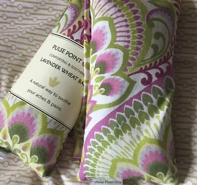 Lavender Wheat Bag And Eye Pillow Gift. Relaxing Comforting Heat Pad. • £23