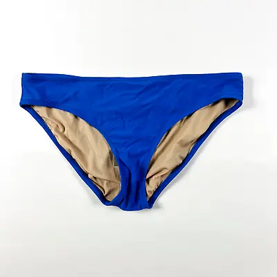 NEW J. Crew Full Coverage Two Piece Bikini Bathing Swim Suit Bottom Blue M • $15