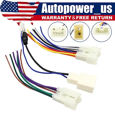 Aftermarket Radio Stereo Install Wire Harness Cable Antenna Adapter For Toyota • $5.99