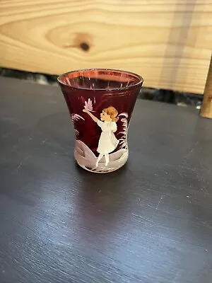 Mary Gregory Cranberry Colored Glass • $14