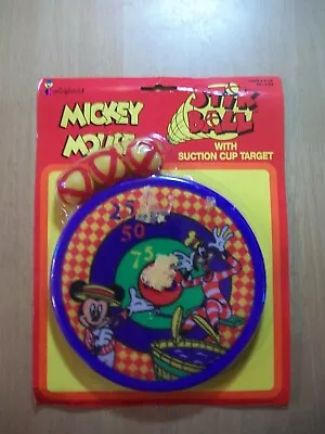 Terrific Vintage Mickey Mouse Stik Ball Game By Colorforms #3702 - 1992 • $20