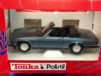 NIB Diecast Giocattoli Italy Tonka Polistil BLUE JAGUAR XJS V12 CONVERTIBLE 1:25 • $26.10