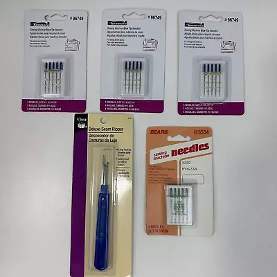 Vtg Kenmore Sewing Machine Needles 3 Packs Of Sz 18 And Sz 20 Deluxe Seam Ripper • $20