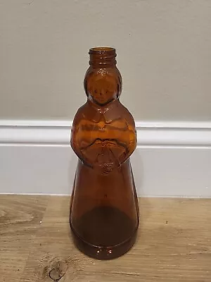 Mrs Butterworth Brown Glass 10 Inch Bottle Vintage • $5