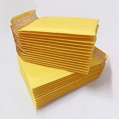 100 #000 4x8 SMALL SELF SEAL KRAFT BUBBLE MAILERS PADDED ENVELOPES 4  X 7  • $22.99