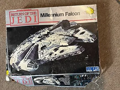 Vintage 1983 MPC Star Wars Return Of Jedi Millennium Falcon Model See  Photos • $35