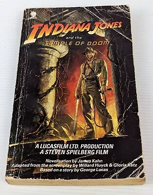 Indiana Jones And The Temple Of Doom - James Kahn Paperback 1984 First Edition • $14.95