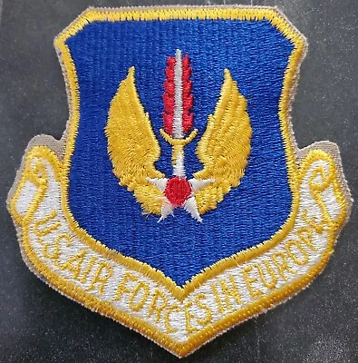 USAF US AIR FORCE FORCES IN EUROPE COLOR EMBROIDERED PATCH 3  X 3  VTG NEW NOS • $6.99