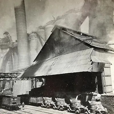 Antique 1910s Steel Factory Furnaces Pittsburgh PA Stereoview Photo Card P1950 • $24.99