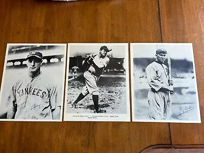 BABE RUTH YANKEES  GREATEST PLAYER EVER  LOU GEHRIG TY COBB 8x10 Photos • $40