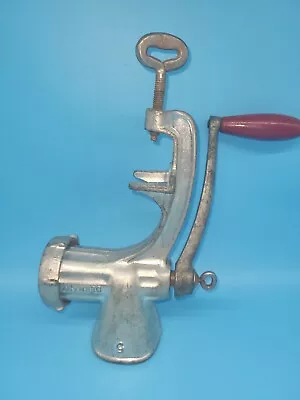 Vintage Jupiter No 5 Meat Grinder Made In Germany Red Wooden Crank Handle • $16.95