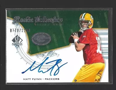 2008 SP Authentic Signature MATT FLYNN AUTO/1199 Rookie #228 Autograph Packers • $7.95