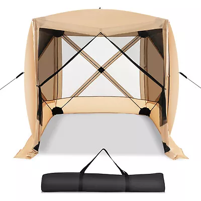 225x 225cm 4-Panel Pop Up Camping Gazebo Instant Setup Screen House Gazebo Tent • £104.95