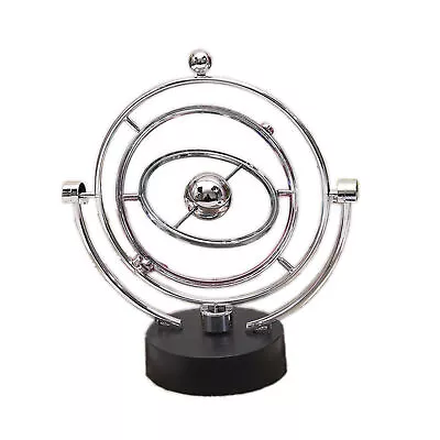 Globe Model Exquisite Stable Perpetual Motion Toy Display Mold Silver • $12.84