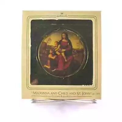 Hallmark Keepsake Ornament Madonna And Child And St. John Art Masterpiece 1984 • $10.23