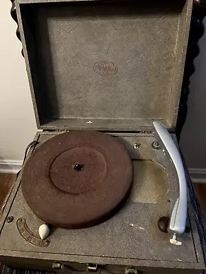 Vintage 1950's Voice Of Music Tri-O-Speed Record Player Works Needs TLC • $35