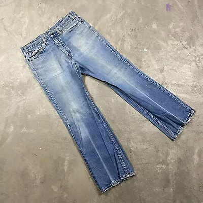 Vintage Sears Roebucks Jeans Distressed Faded Work Scovill Zipper Men’s 34x30 • $24.99