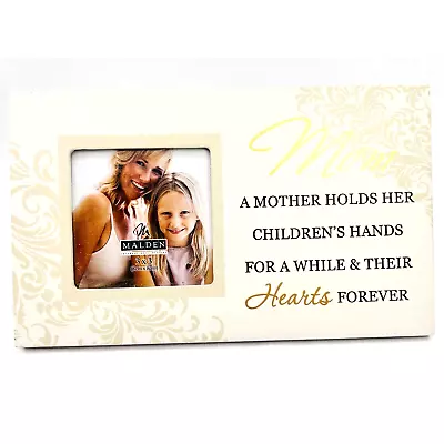 Malden MOM Frame  A Mother Holds Her Children's Hands  Holds 3x3 Photo • $12.98