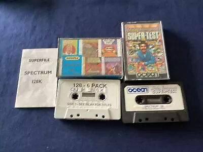 ZX Spectrum 128k 6 Pack & Daley Thompson Super Test Computer Cassette Game • £1.29