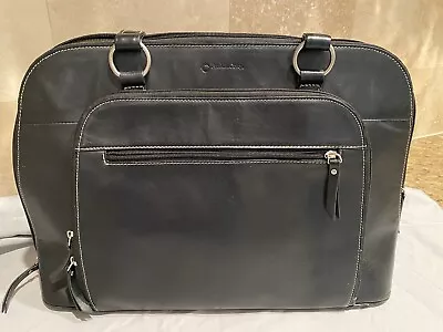 Franklin Covey Premium Leather Laptop Business Organizer Purse Hand Bag • $39.99