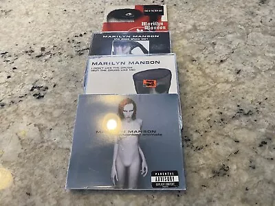 Marilyn Manson 4XCD Lot 3 CD Singles Sealed Mechanical Animals 1998 1st Editions • $102.72