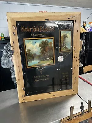 1883 Mosler Double Door Framed Art Removed From Safe Framed And Ready To Hang • $1500