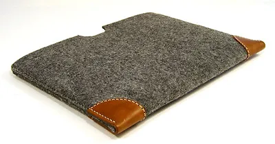 £36.99 • Buy DELL XPS 13 Felt With Leather Corners Sleeve Case - UK MADE - LASER CUT