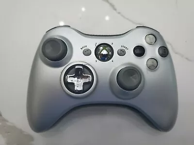 $25.99 • Buy Official OEM Genuine Microsoft Xbox 360 Wireless Controller Silver Free Shipping