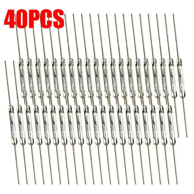 40 X Magnetic Glass Reed Switch 2 X 14 Mm Normally Open N/O 2-Pin Low Voltage US • $13.99