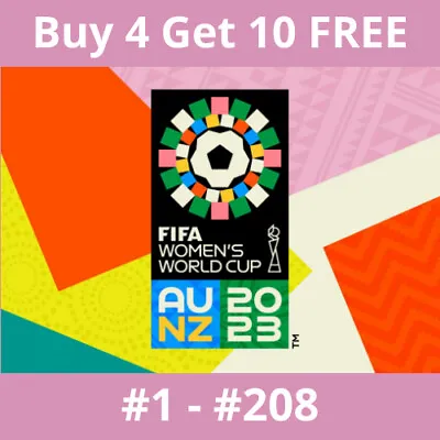 Panini FIFA Women's World Cup 2023 Stickers #1 - #208 - Buy 4 Get 10 FREE • £2.95