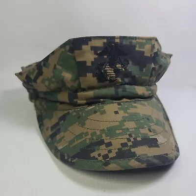 8-Point Digital Camouflage Cover - Marine Corps USMC Utility Hat Med PLEASE READ • $16.99