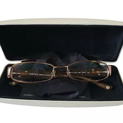 VERSACE Glasses Womans MOD. 1122-B 1061 Havana Bronze Eyeglasses  FRAMES ONLY • $49.97