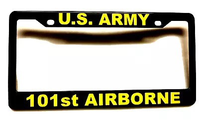 Military License Plate FRAME U.S. ARMY/101st. Airborne-Polished ABS-#841010Y • $9.95