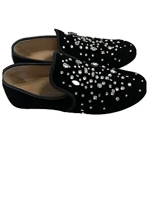 Guiseppe Zanotti Crystal Embellished Sneakers Women Size 40 Statement Piece • $95