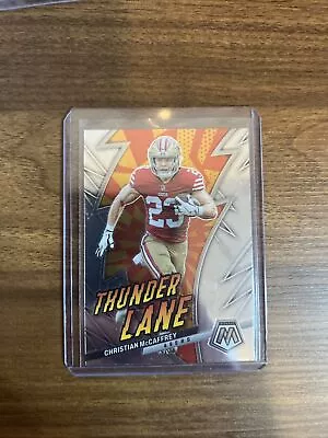 Christian McCaffrey 2023 Mosaic Thunder Lane #TL-CMC San Francisco 49ers • $2