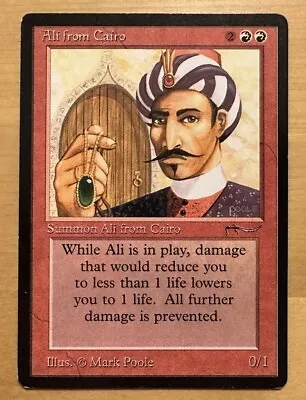 Ali From Cairo X1 - 1993 MTG English Red Rare Reserved List Arabian Nights Card • $348.75