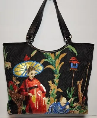 Special Edition Isabella Oriental Beaded Sequined Shoulder Handbag Y2k $359 • $199