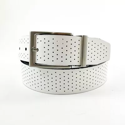 Nike Golf Men's Perforated Reversible Belt Size: 36 (fits W34) White/black 17249 • $24.95