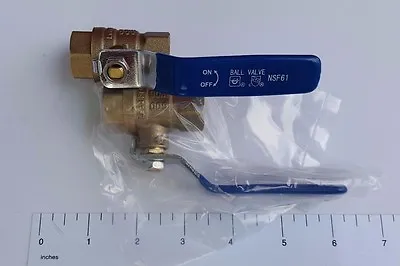 1) 1/2  Female Ball Valve Lead Free Brass Full Port 600 PSI WOG-WaterOilGas • $7.88