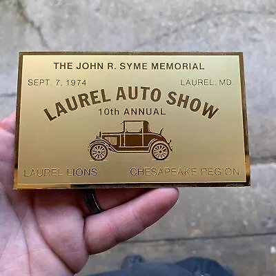1974 ANTIQUE AUTO CLUB OF AMERICA Chesapeake Region Laurel Auto Show Laurel MD • $24.95