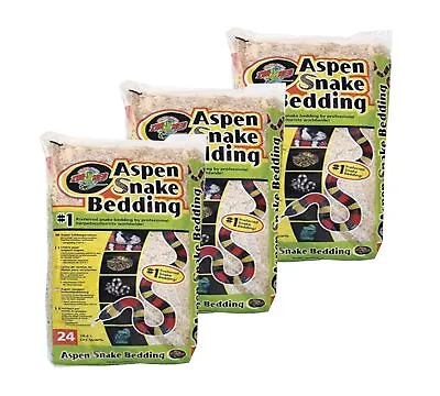 Zoo Med (Pack Of 3) Aspen Snake Bedding 24 Quarts • $67.87