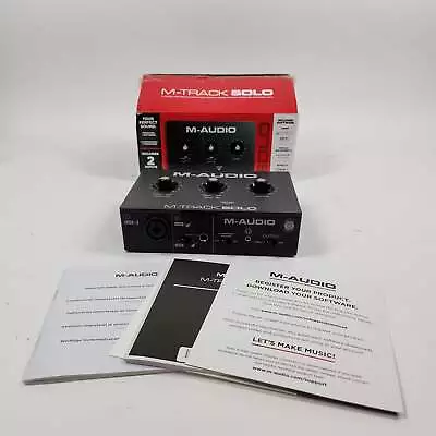 New Open Box M-Audio M-Track Solo 2-Channel Audio Interface • $39.99