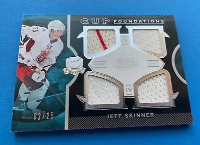 2012 Ud Hockey The Cup Foundations Quad Jersey Jeff Skinner /25  • $19.99